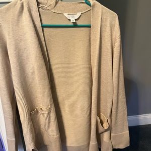 tan cardigan
